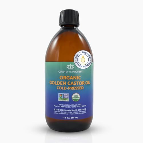 Image 3 of 16.9 Fl Oz (Pack of 1) for the product QUEEN OF THE THRONES Organic Golden Castor Oil
