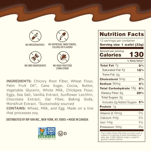 Image 2 of Rip Van Wafels Chocolate Brownie Stroopwafels - 1.16 Ounce (Pack of 12)