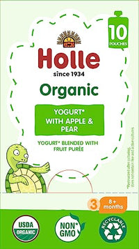 Thumbnail for Image 4 of Holle Organic Apple Pear Baby Yogurt Pouches, 10 x 3 oz