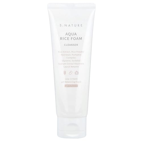 Image 2 of 2.7 Fl Oz (Pack of 1) for the product S.NATURE AQUA RICE FOAM CLEANSER 160ml 5.4 Fl Oz