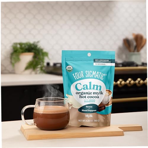 Image 4 of Four Sigmatic Calm Mushroom Cocoa Mix 15 Servings