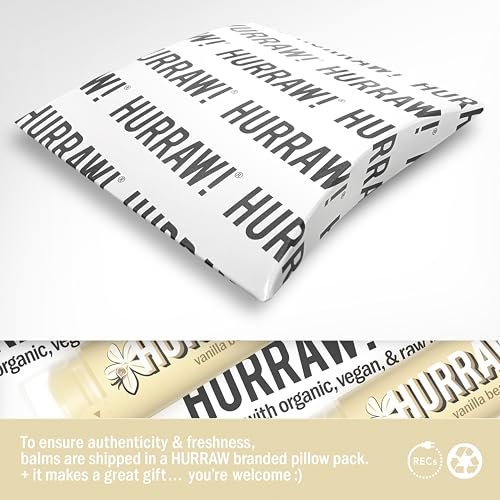 Image 4 of HURRAW! Vanilla Bean Lip Balm, 3 Pack