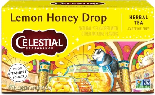 Image 1 of Default Title for the product Celestial Seasonings Lemon Honey Drop Herbal Tea Bags Box, 16 Count (Pack of 6)
