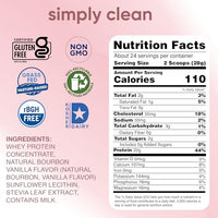 Thumbnail for Image 3 of simply tera's Pure Whey Protein Powder, Bourbon Vanilla, Soy-Free - 24 Oz