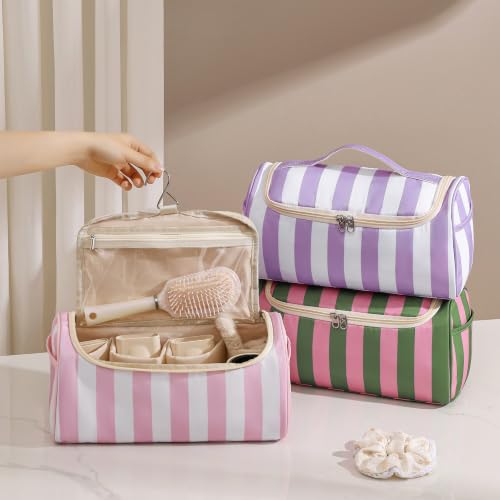 Image 5 of RSRSLEII Striped Hair Tools Travel Bag with Compartments