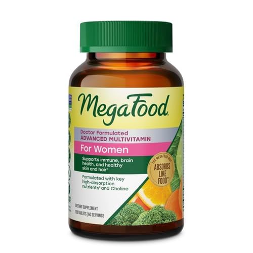 Image 2 of 120 Count (Pack of 1) for the product MegaFood Advanced Multivitamin for Women, Doctor Formulated, 60 Tablets