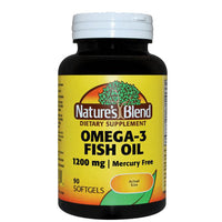 Thumbnail for Nature's Blend Omega-3 1200 mg 90 Softgels