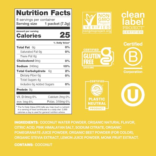 Image 2 of Cure Hydration Electrolyte Drink Powder Lemonade 8 Packets