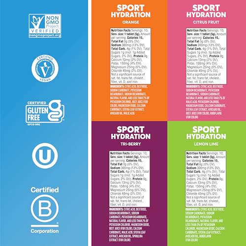 Image 5 of Nuun Sport Electrolyte Tablets Mixed Flavors, GF & Vegan, 4 Pack
