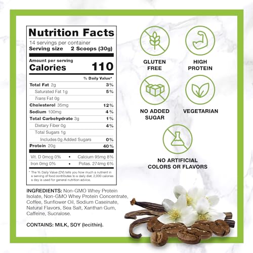 Image 3 of CHIKE Vanilla High Protein Iced Coffee, Protein Coffee Powder, 20g Whey