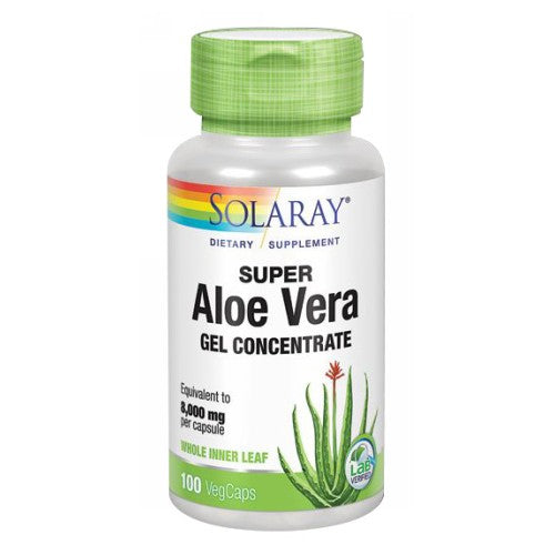 Solaray Super Aloe Vera Gel Concentrate 100 Caps