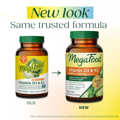 Image 4 of MegaFood Vitamin D3 & K2 5000 IU Mini Capsules