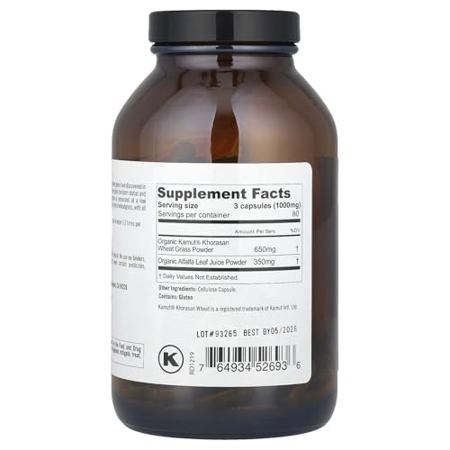 Image 2 of PURE PLANET Heirloom Wheatgrass Vegetarian Capsules, 240 Count