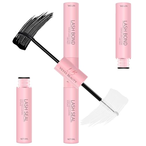 Image 1 of Default Title for the product VEYESBEAUTY Lash Bond and Seal Waterproof 2 in 1 Cluster Lash Glue Black
