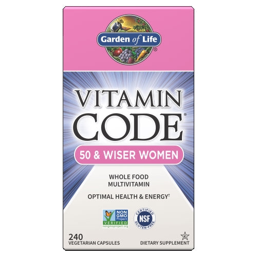 Garden of Life Vitamin Code 50 & Wiser Women's Formula 240 Caps