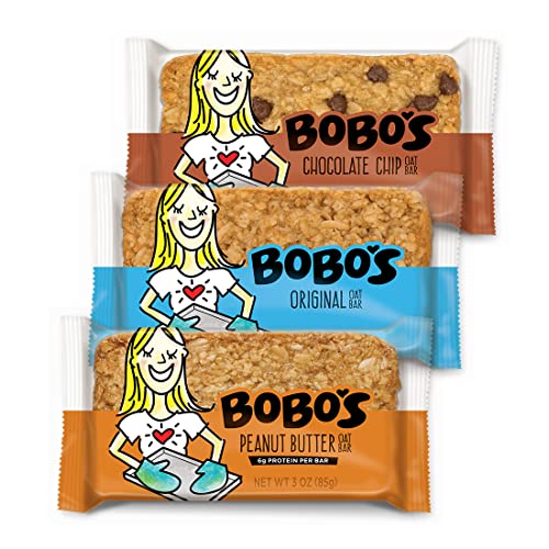 Image 1 of Default Title for the product Bobo's Oatmeal Bars, Chocolate Chip, Original, Peanut Butter, 3oz (12 ct)