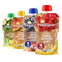 Thumbnail for Image 1 of Default Title for the product Happy Baby Clearly Crafted Stage 2 Fruit & Veggie Variety Pack 4oz (16)