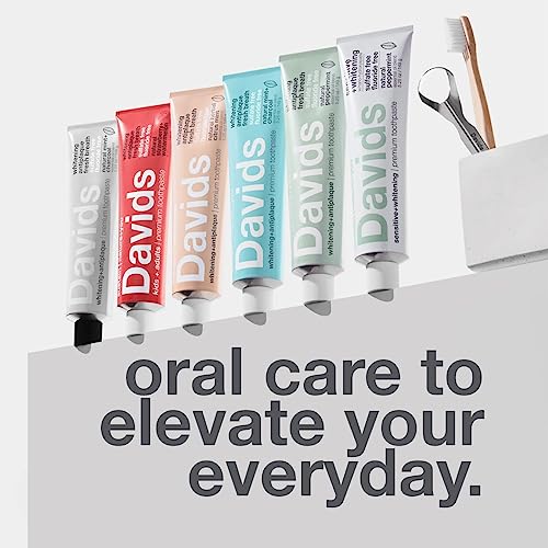 Image 6 of Davids Fluoride Free Toothpaste Teeth Whitening Peppermint 5.25oz (3 Pack)