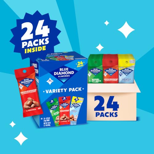 Image 3 of Blue Diamond Almonds On-The-Go Variety Classic Crunch Pack, 24 Packs