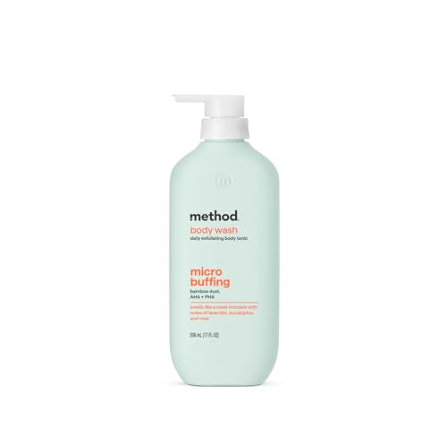 Image 2 of Lavender + Eucalyptus + Rose / 17 Fl Oz (Pack of 1) for the product Method Exfoliating Body Wash