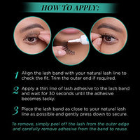 Thumbnail for Image 5 of Ardell False Eyelashes 117 - Black, Natural Look & Flared Wispy Strip Lashes for Everyday Glam, 4 Pack