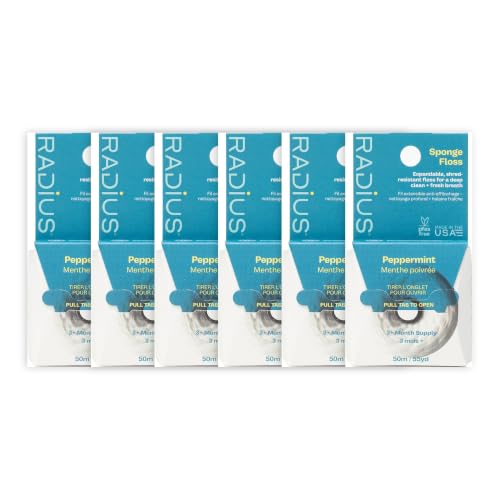 Image 10 of Peppermint / 1 Count (Pack of 6) for the product RADIUS Vegan Sponge Floss