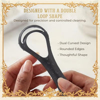 Thumbnail for Image 2 of MasterMedi Black Tongue Scraper with Cases (Spoon Shape, 2 Pack)