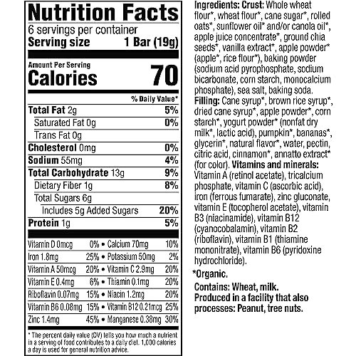 Image 3 of Plum Organics Mighty Snack Bars - Pumpkin and Banana - 0.67 oz Bars (Pack of 48)