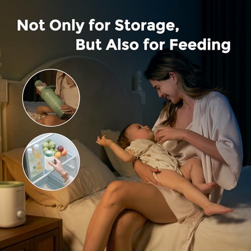 Image 4 of Momcozy Natural Baby Bottles, Wide-Neck, BPA Free Breast Milk Container