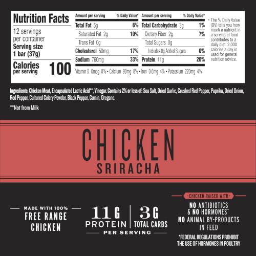 Image 2 of Epic Provisions Chicken Sriracha Bars, Gluten-Free, 12 ct, 15.6 oz