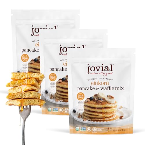 Image 1 of 16 Ounce (Pack of 3) for the product Jovial Organic Einkorn Pancake & Waffle Mix, 16 Oz