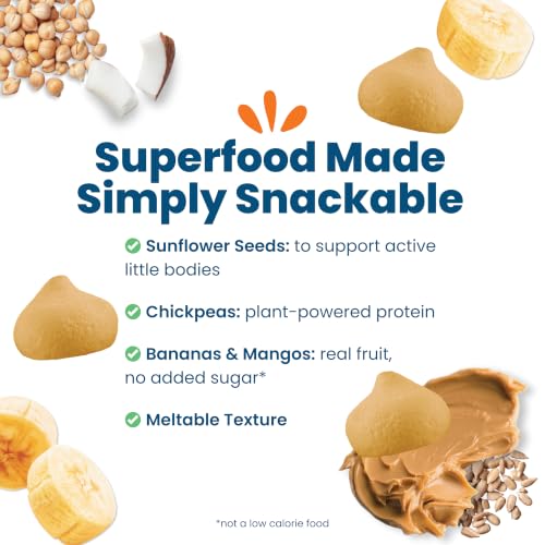 Image 4 of Amara Organic Sunflower Butter Banana Protein Blend Superfood Smoothie Melts - 1oz: Baby Snacks, 3rd Stage, Vegan, Non-GMO