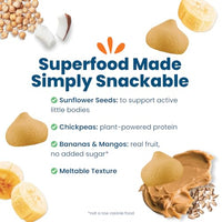 Thumbnail for Image 4 of Amara Organic Sunflower Butter Banana Protein Blend Superfood Smoothie Melts - 1oz: Baby Snacks, 3rd Stage, Vegan, Non-GMO