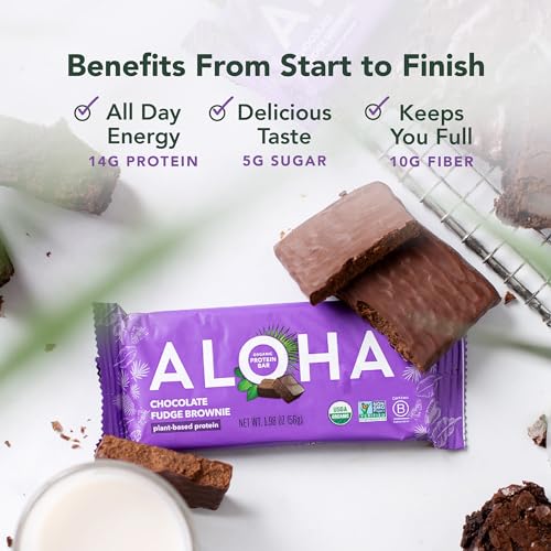 Image 2 of ALOHA Organic Plant-Based Protein Bars 12 Count