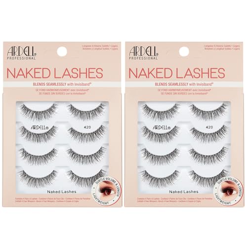 Image 13 of Naked Lashes 420 / 4 Pair (Pack of 2) for the product Ardell Naked Lashes Natural Look False Eyelashes