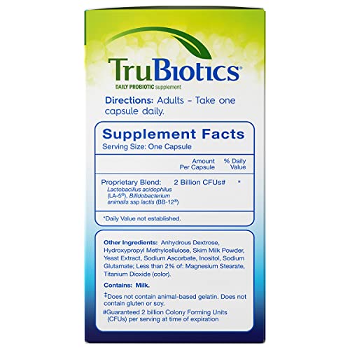 Image 3 of TruBiotics Daily Probiotic, 30 Capsules