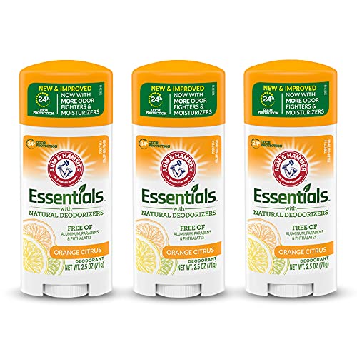 Image 1 of Default Title for the product ARM & HAMMER Essentials Deodorant Orange Citrus Solid Oval 2.5 oz Pack of 3