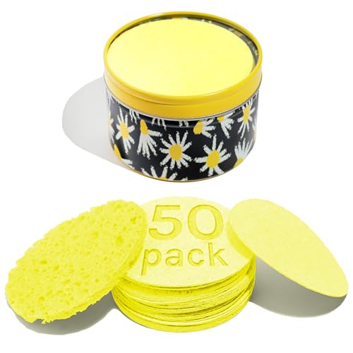 Image 3 of Yellow / 1 Count (Pack of 50) for the product AOA Studio Compressed Facial Sponges