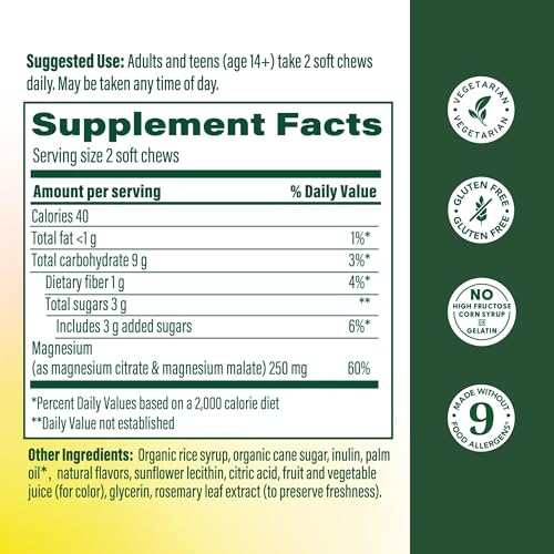 Image 2 of MegaFood Relax + Calm Magnesium Complex, Grape, 60 Soft Chews