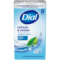 Thumbnail for Image 1 of Default Title for the product Dial Antibacterial Bar Soap, Spring Water, 4 oz, 8 Bars