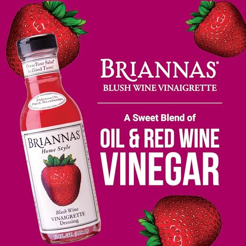 Image 2 of BRIANNAS Home Style Blush Wine Vinaigrette Dressing, Gluten Free, 2 Pack