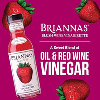 Thumbnail for Image 2 of BRIANNAS Home Style Blush Wine Vinaigrette Dressing 12 oz. Bottles - 6 Pack