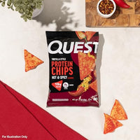 Thumbnail for Image 5 of Quest Nutrition Tortilla Style Protein Chips, Hot & Spicy, 1.1 Ounce, 4 count