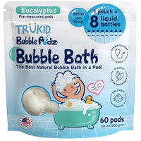 Thumbnail for Image 23 of Eucalyptus / 60 Count (Pack of 1) for the product TruKid Bubble Podz Bubble Bath for Kids, Toddlers, & Babies