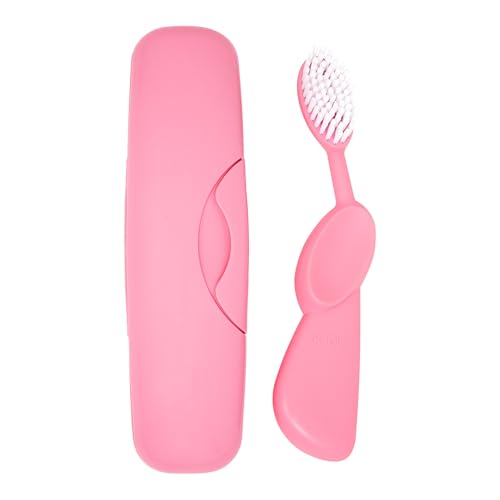Image 5 of Pink / 1 Count (Pack of 1) / Left Handed Brush for the product RADIUS Toothbrush Original Big Brush