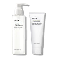 Thumbnail for Image 1 of Default Title for the product ROVECTIN Calming Lotus Water Cream 60ml  Aqua Cleansing Gel 175ml Bundle