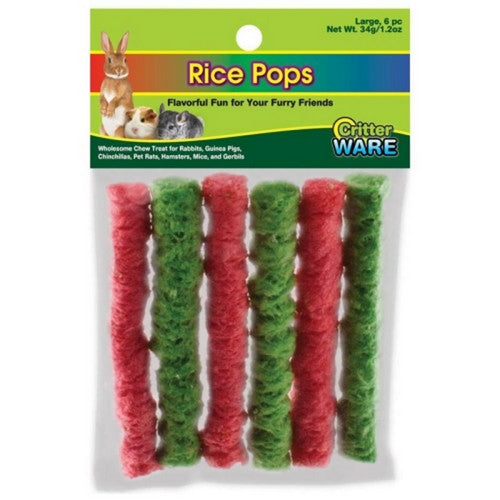 Rice Critter Pops Small Animal Chews Large 1 Each by Ware