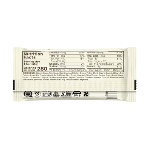 Image 2 of GoMacro MacroBar Organic Vegan Protein Bar Banana & Almond Butter, 2.3 Oz