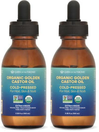 Thumbnail for Image 4 of 3.38 Fl Oz (Pack of 2) for the product QUEEN OF THE THRONES Organic Golden Castor Oil
