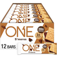 Thumbnail for Image 1 of Default Title for the product ONE S'mores Protein Bars, 20g Protein, Gluten Free Snacks, 12 ct